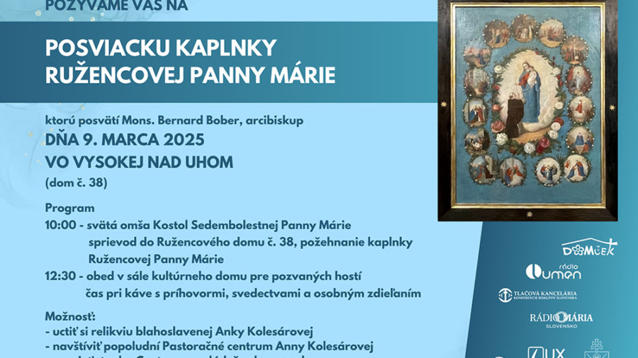 posviacku adoračnej kaplnky Ružencovej Panny Márie - 1